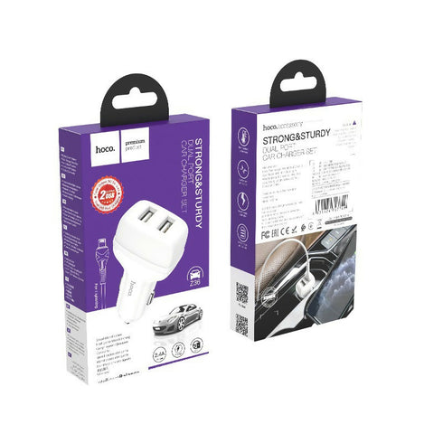 Car charger “Z36 Leader” dual port set with cable